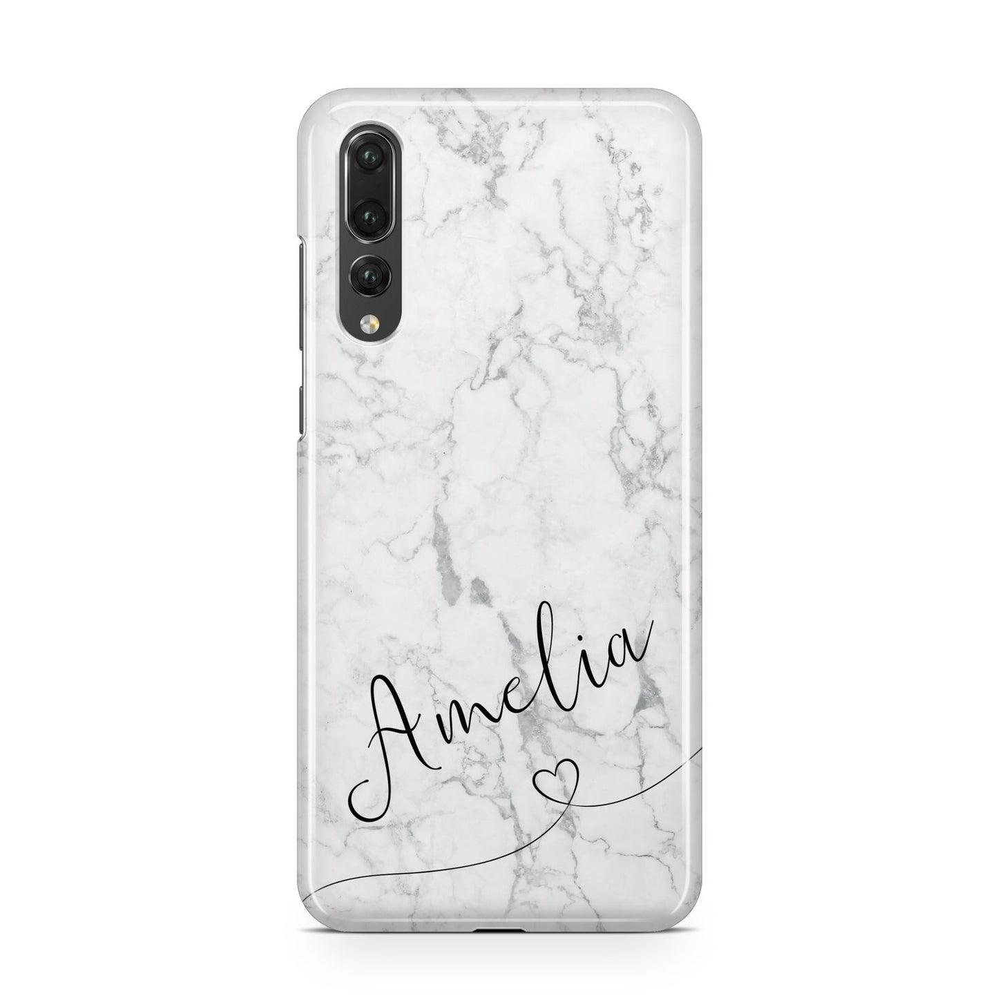 Marble with Custom Name Huawei P20 Pro Phone Case