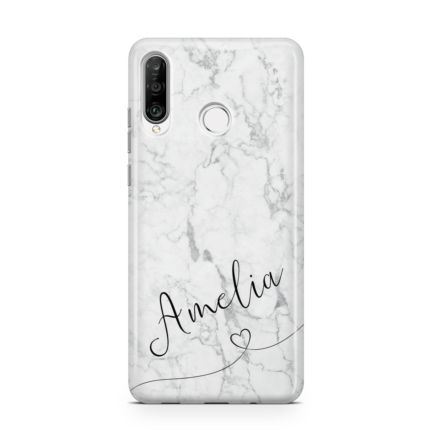 Marble with Custom Name Huawei P30 Lite Phone Case