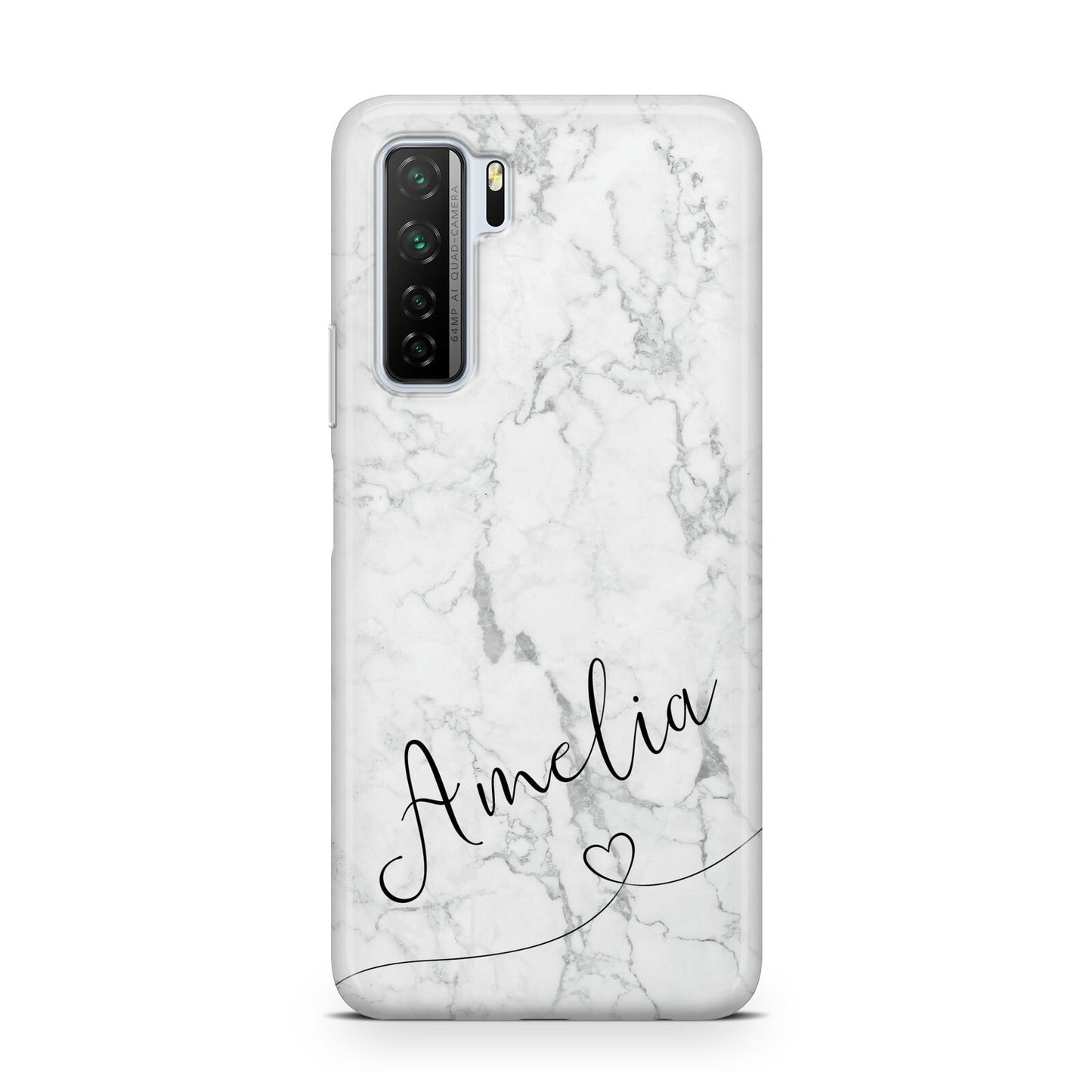 Marble with Custom Name Huawei P40 Lite 5G Phone Case