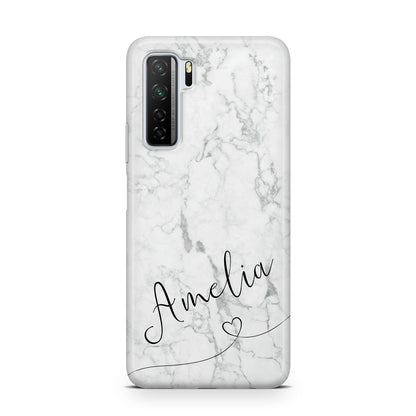 Marble with Custom Name Huawei P40 Lite 5G Phone Case