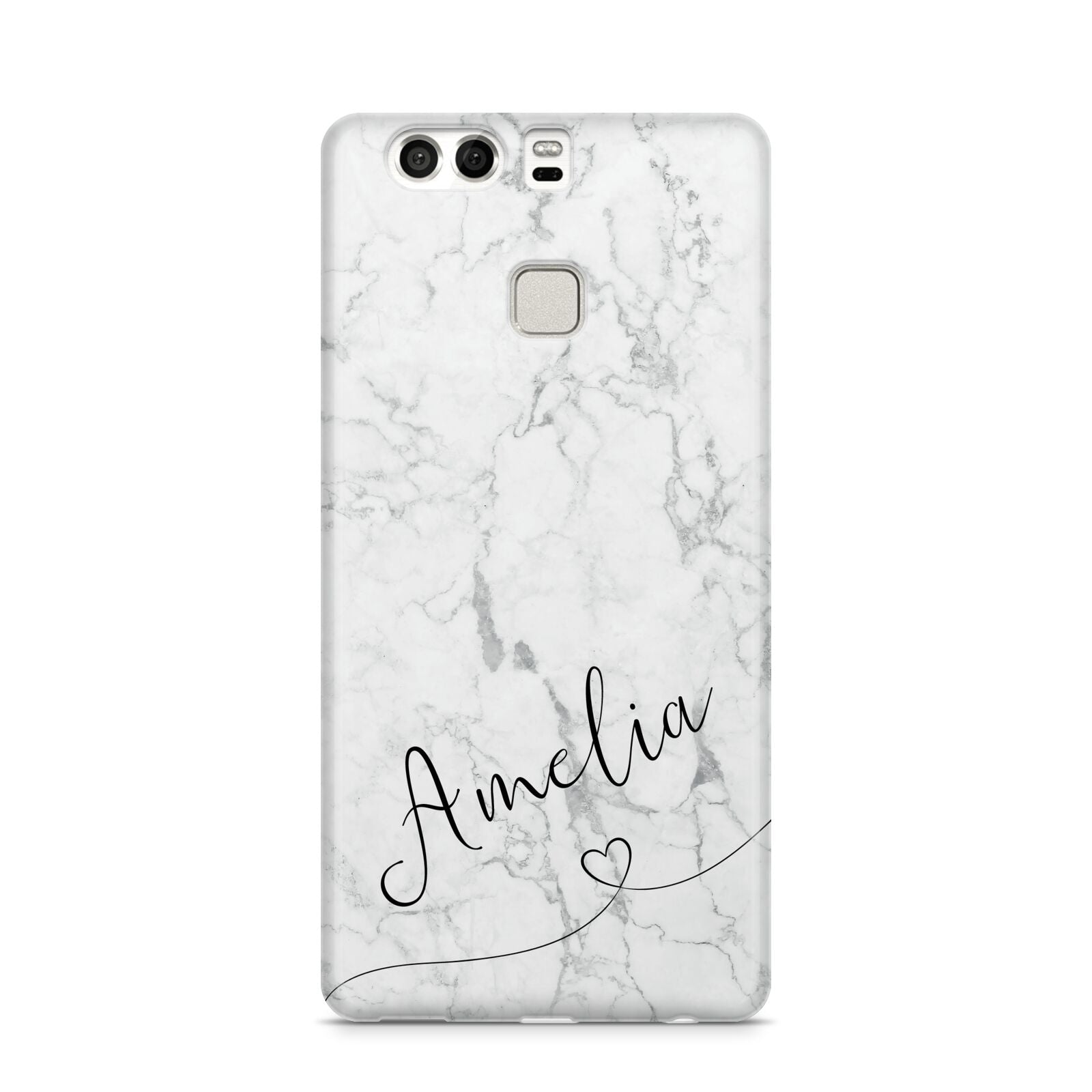 Marble with Custom Name Huawei P9 Case