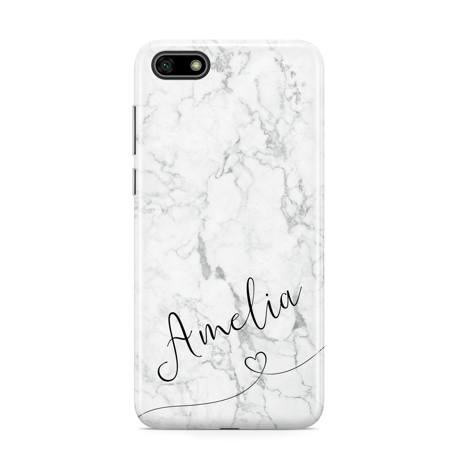 Marble with Custom Name Huawei Y5 Prime 2018 Phone Case