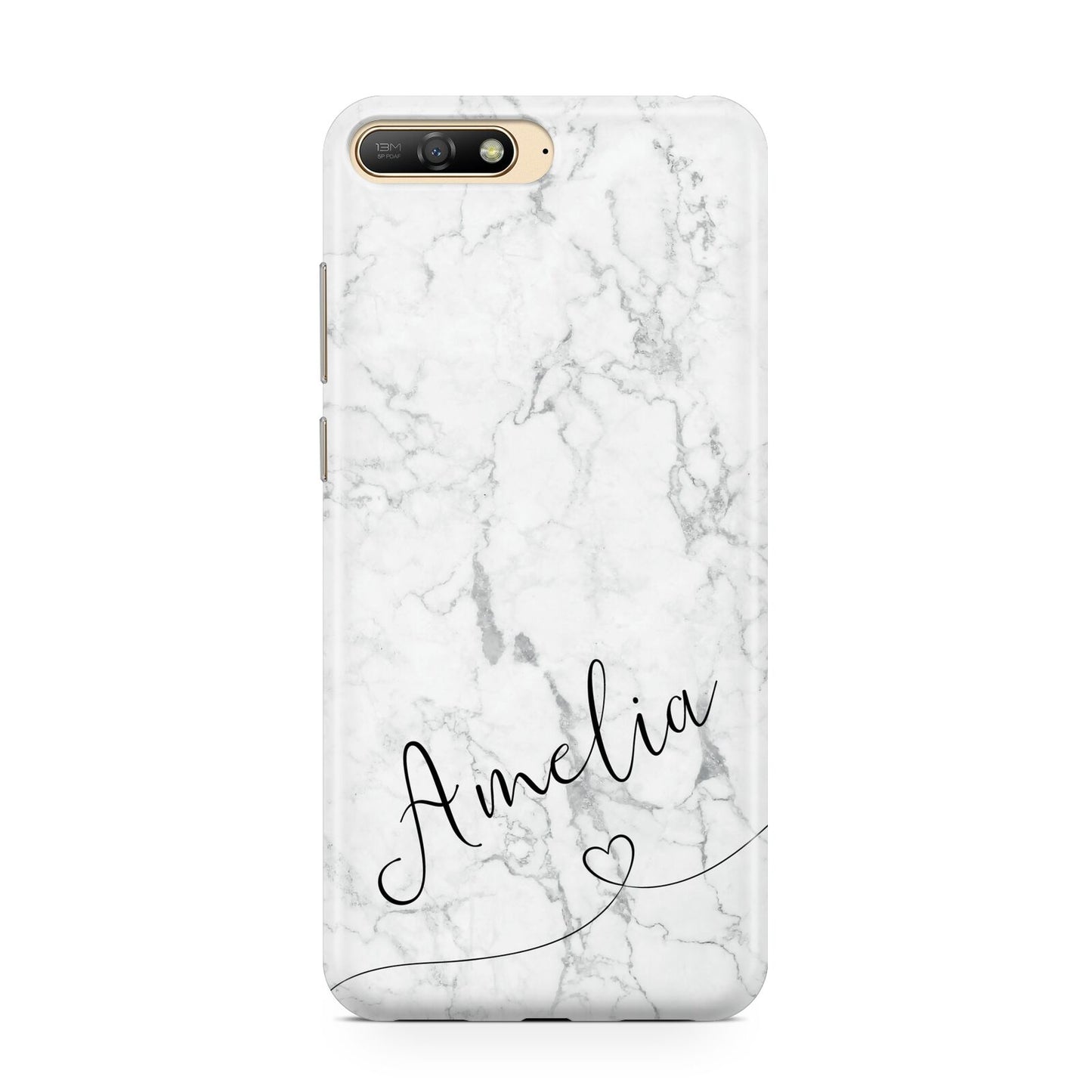 Marble with Custom Name Huawei Y6 2018