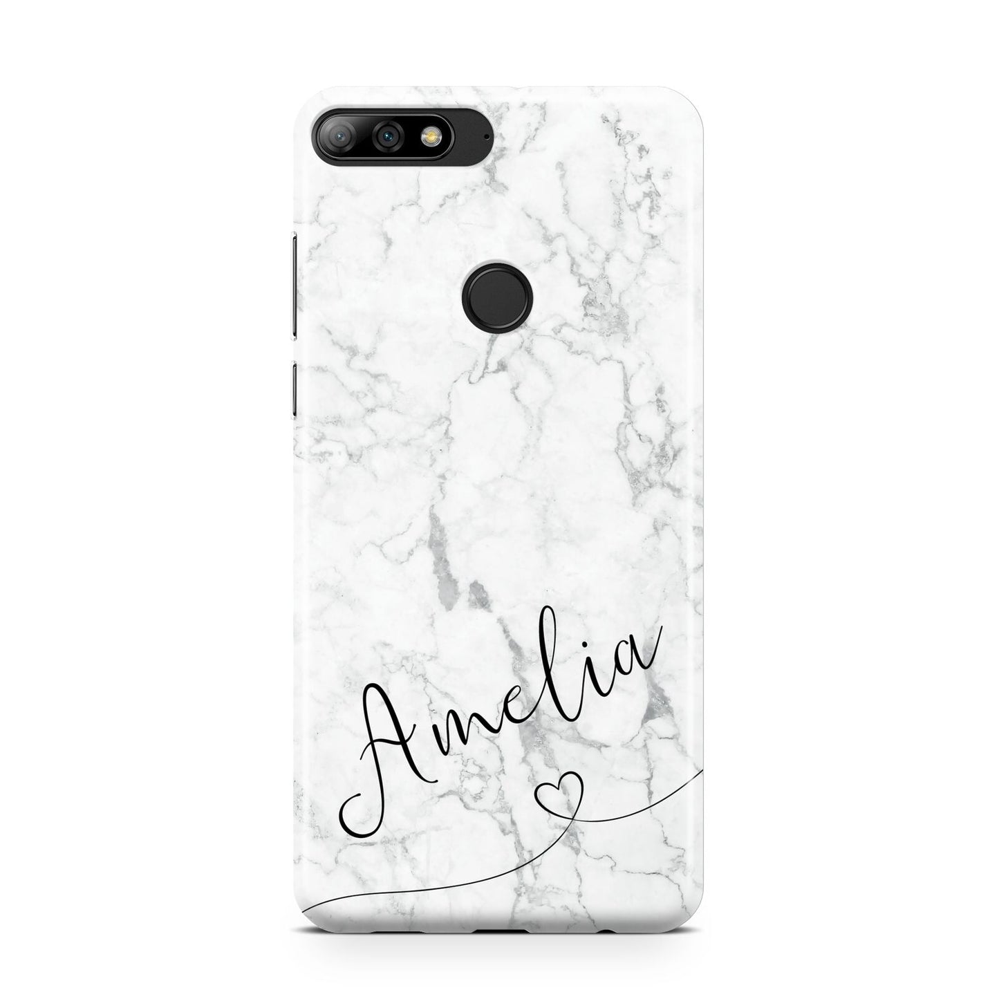 Marble with Custom Name Huawei Y7 2018