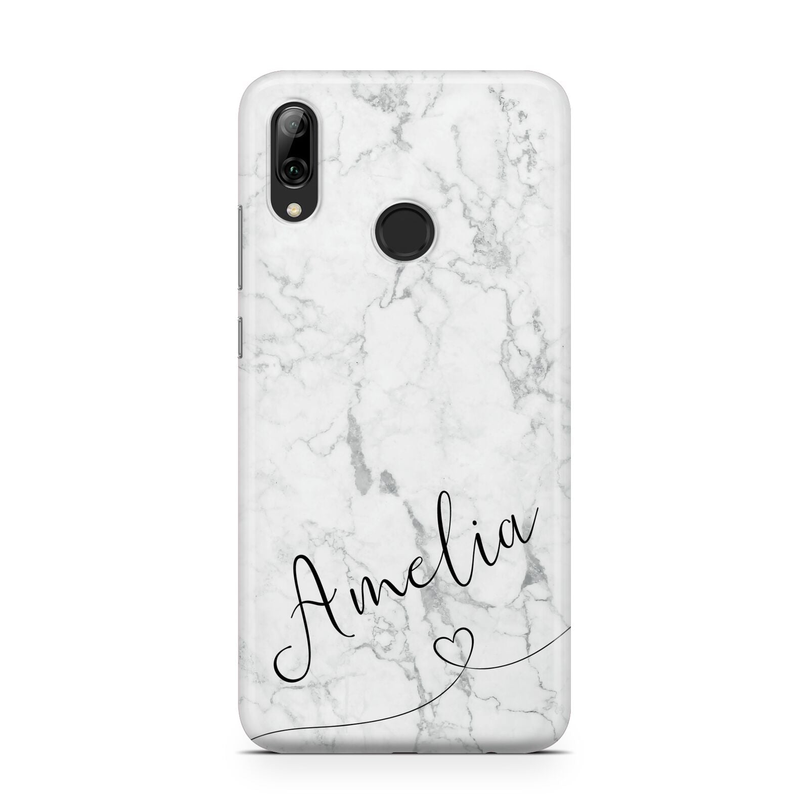 Marble with Custom Name Huawei Y7 2019