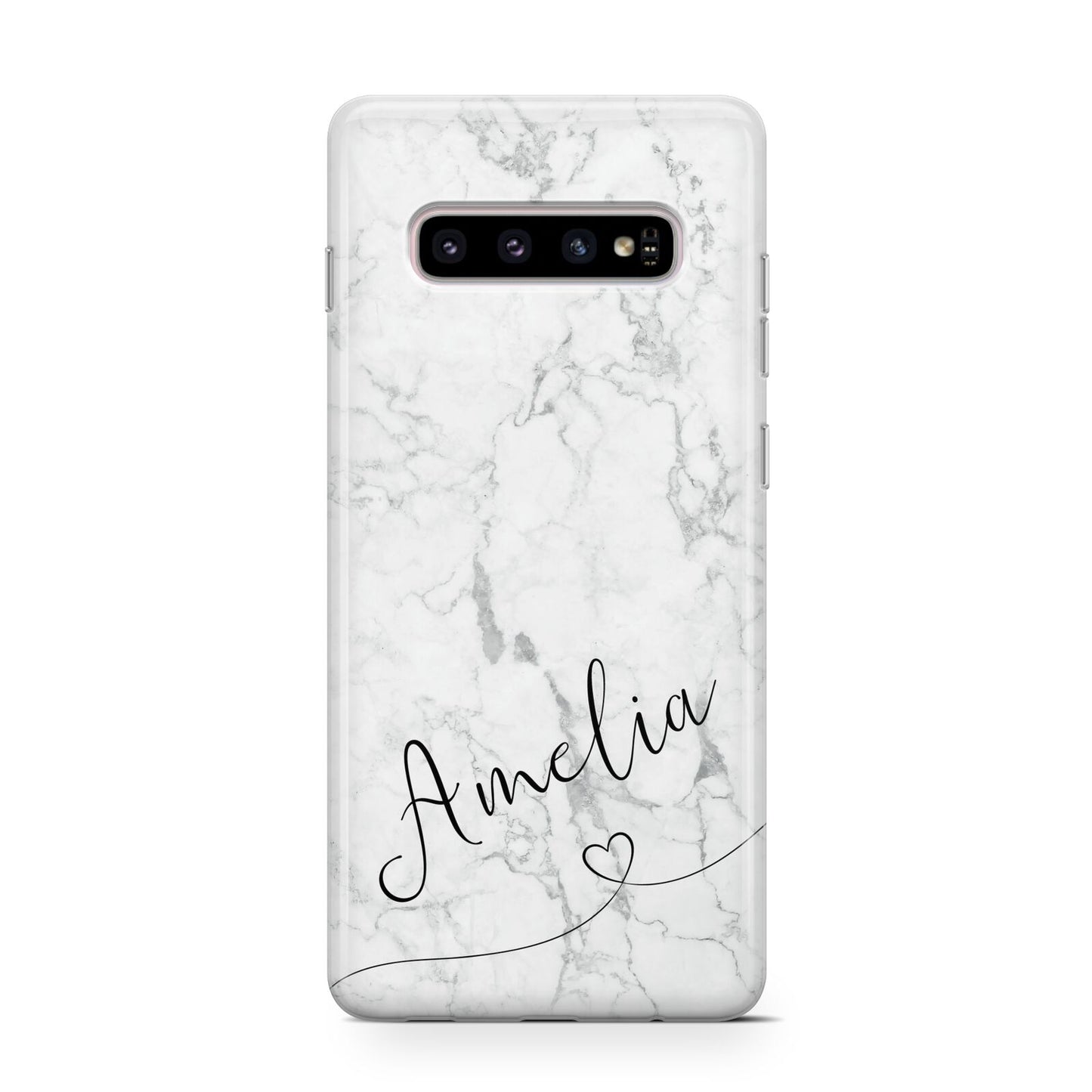 Marble with Custom Name Protective Samsung Galaxy Case