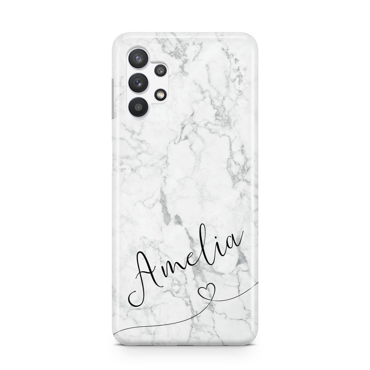 Marble with Custom Name Samsung A32 5G Case