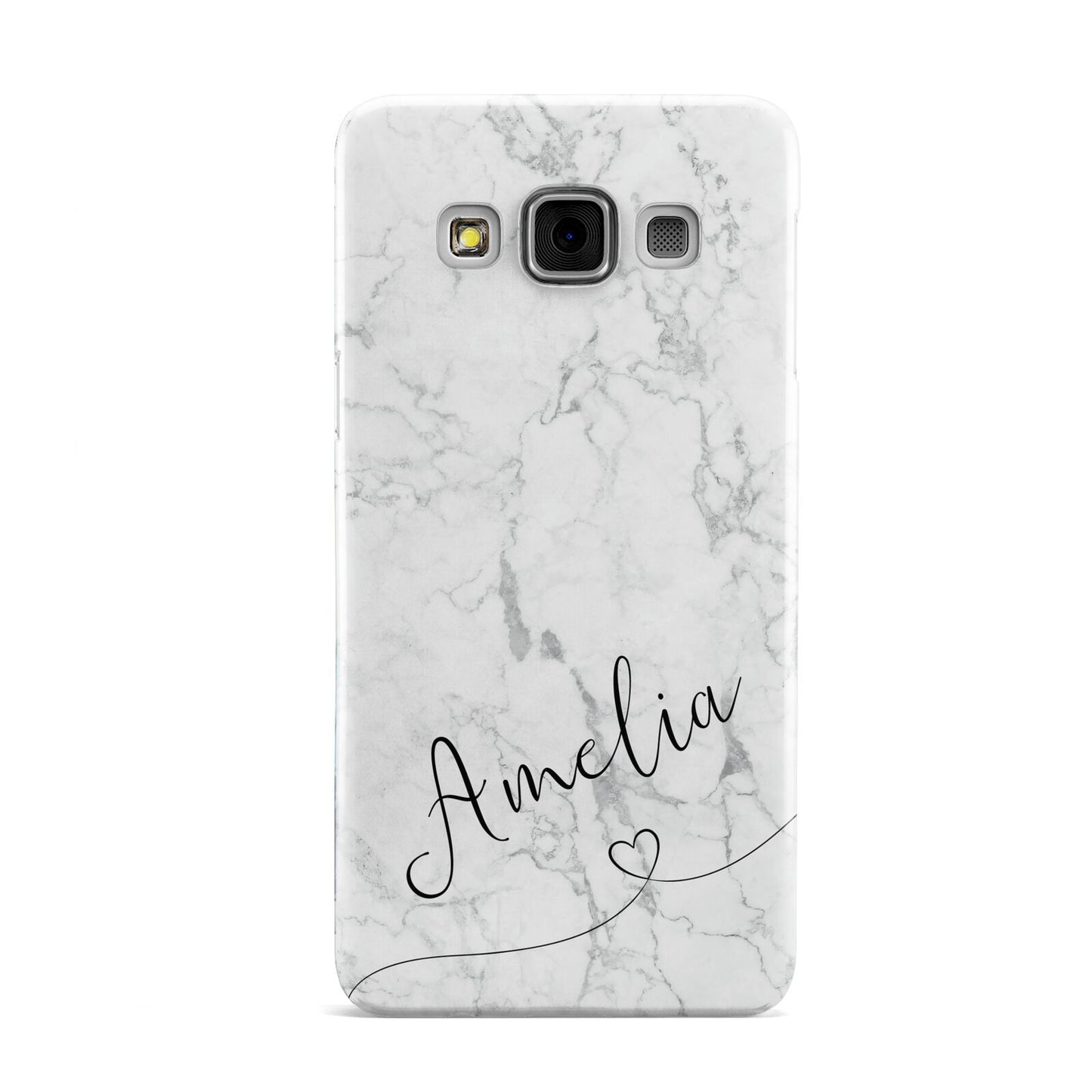 Marble with Custom Name Samsung Galaxy A3 Case