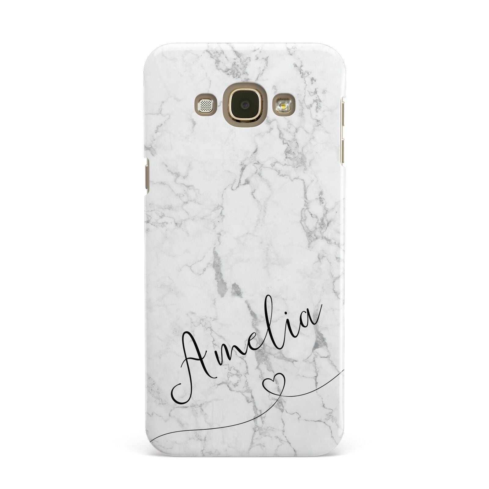 Marble with Custom Name Samsung Galaxy A8 Case