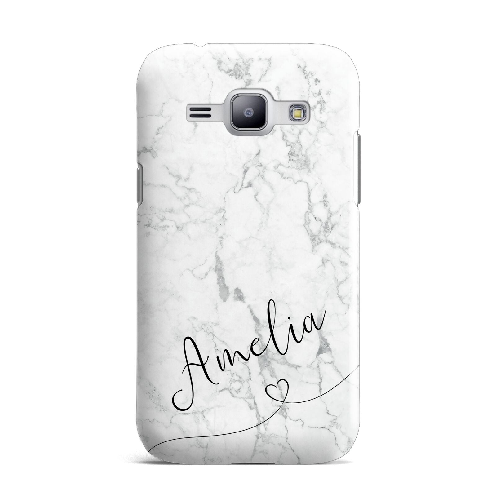 Marble with Custom Name Samsung Galaxy J1 2015 Case