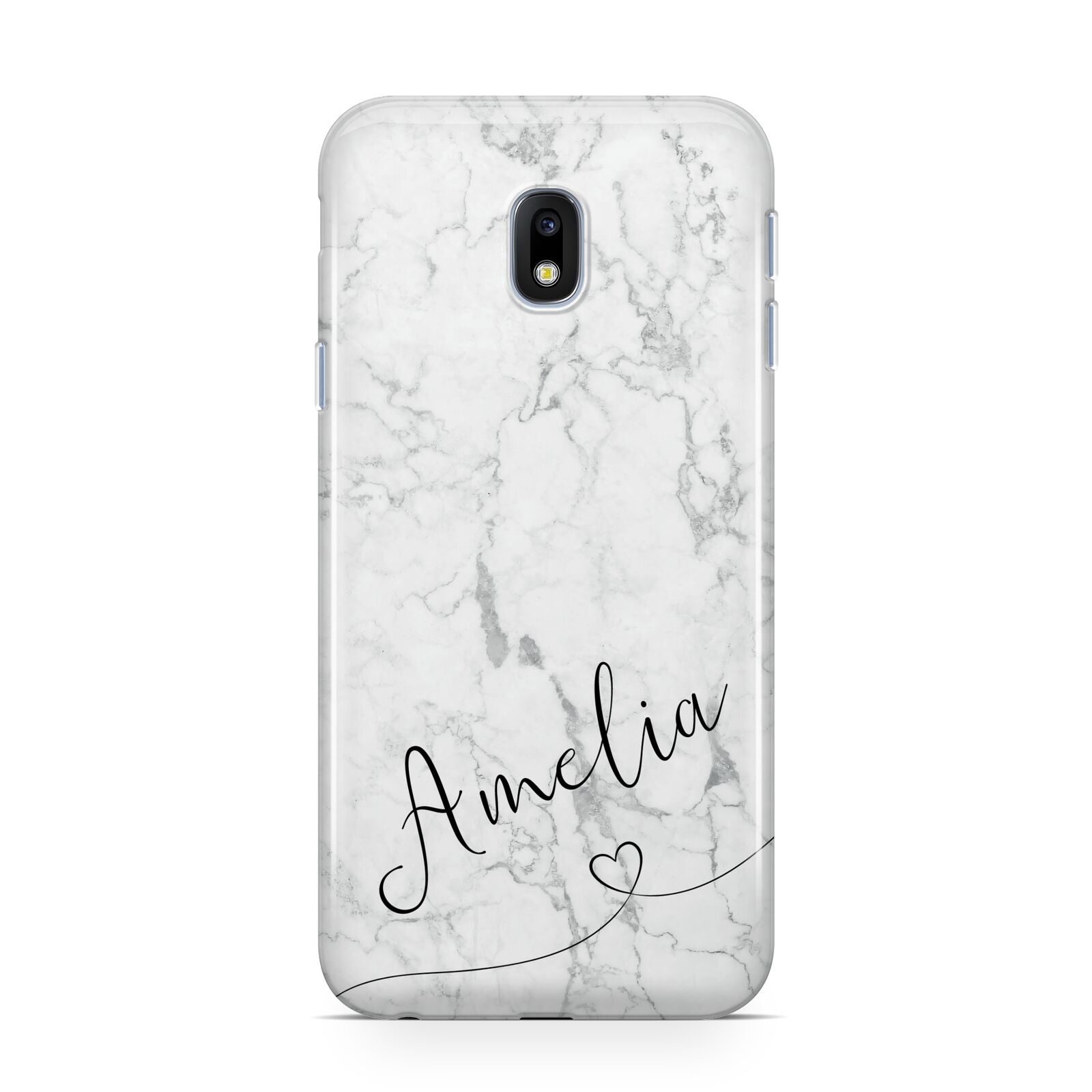 Marble with Custom Name Samsung Galaxy J3 2017 Case