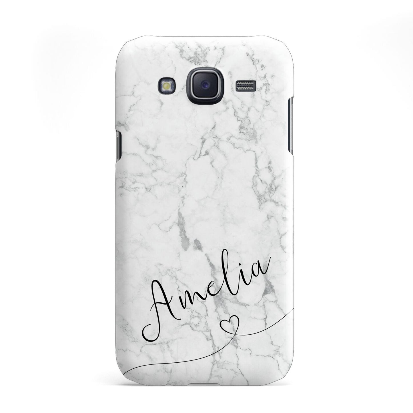 Marble with Custom Name Samsung Galaxy J5 Case