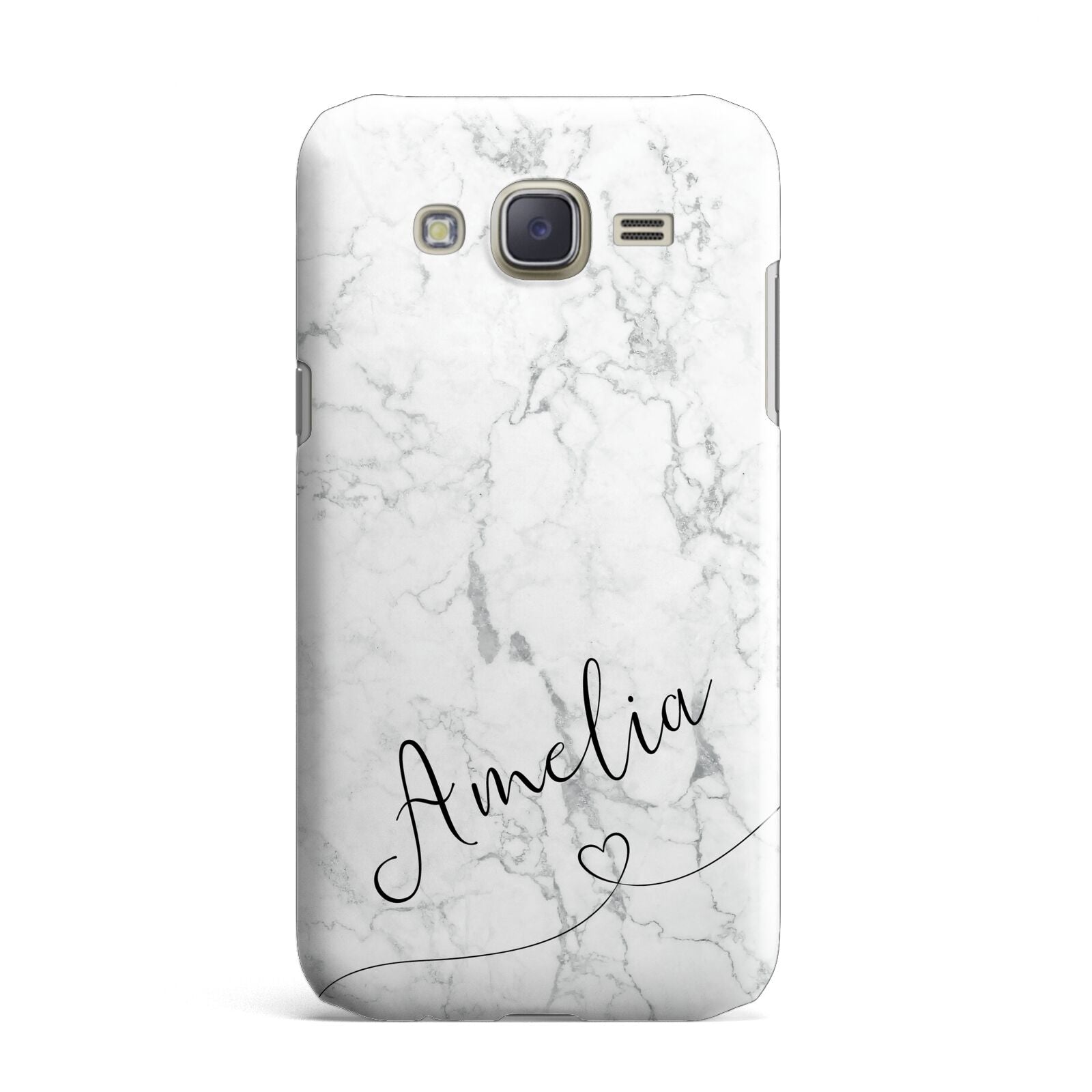 Marble with Custom Name Samsung Galaxy J7 Case