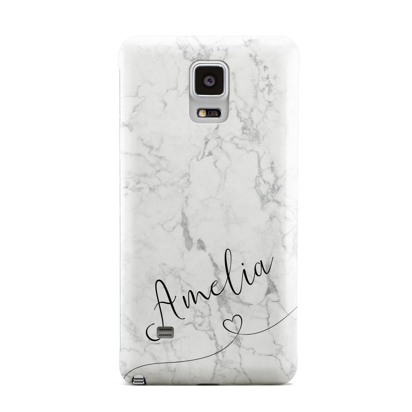 Marble with Custom Name Samsung Galaxy Note 4 Case