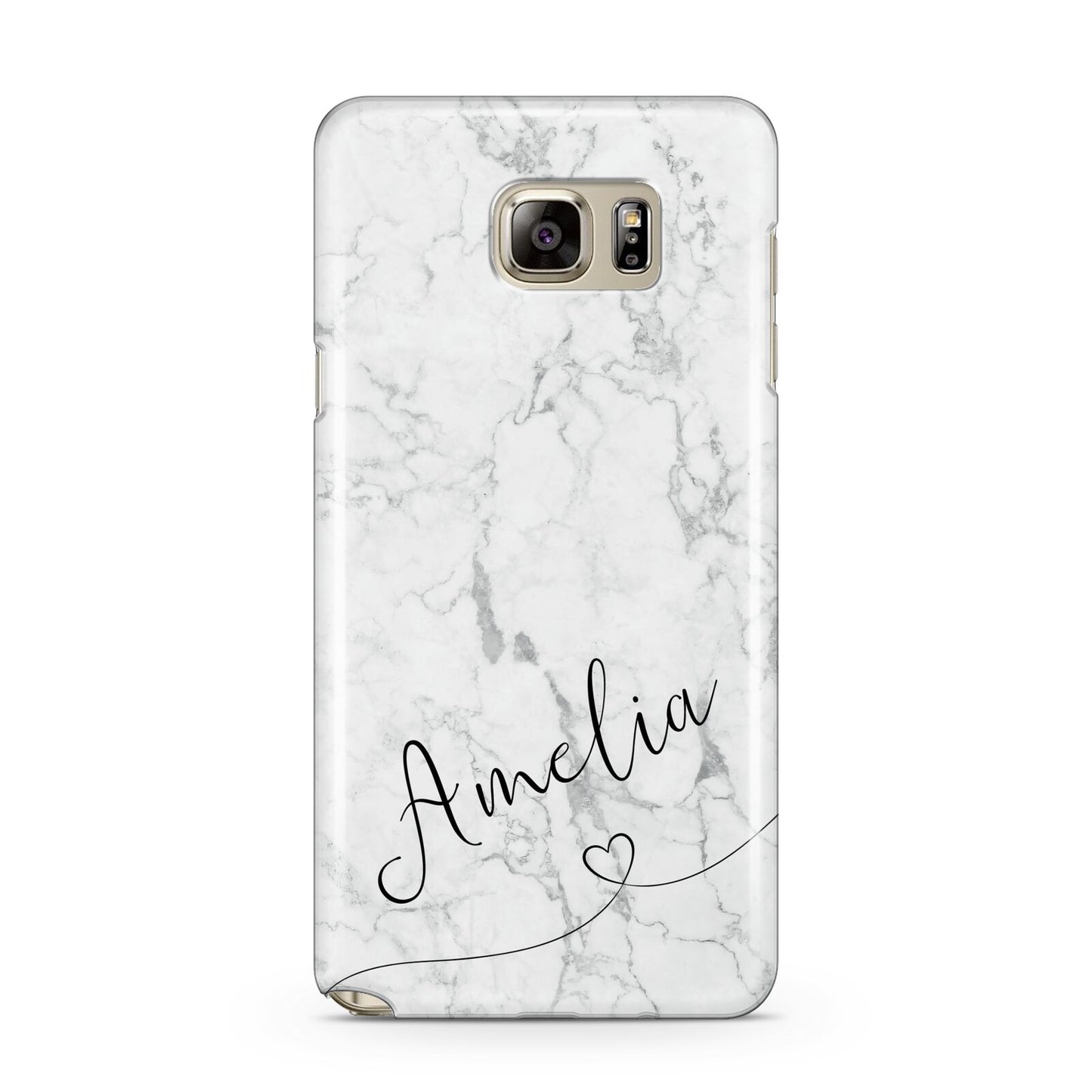 Marble with Custom Name Samsung Galaxy Note 5 Case