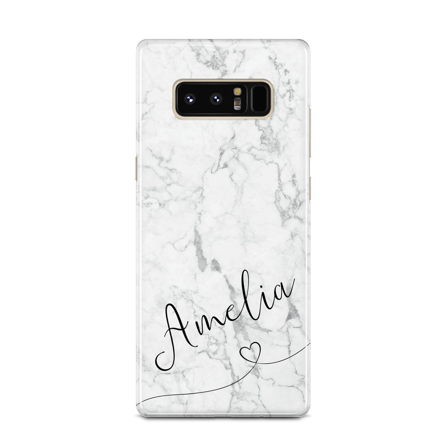 Marble with Custom Name Samsung Galaxy Note 8 Case