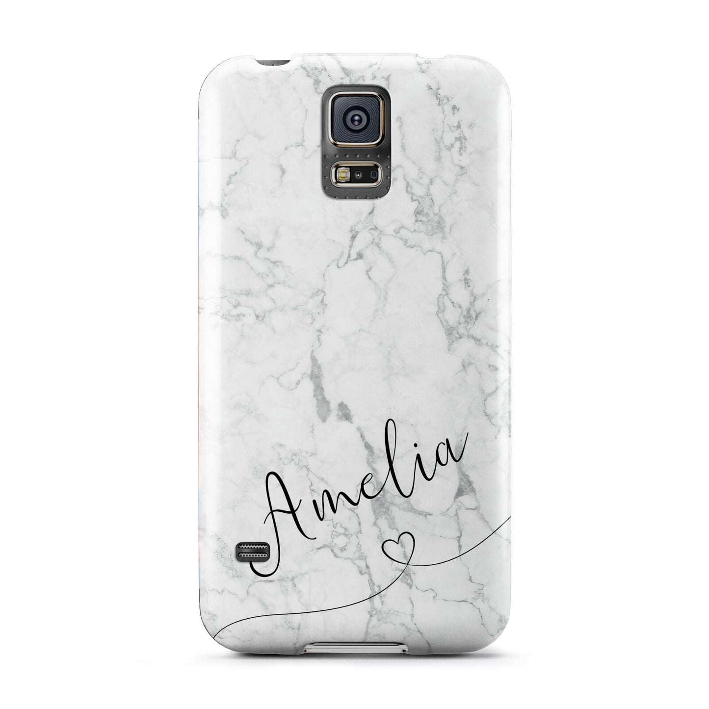 Marble with Custom Name Samsung Galaxy S5 Case