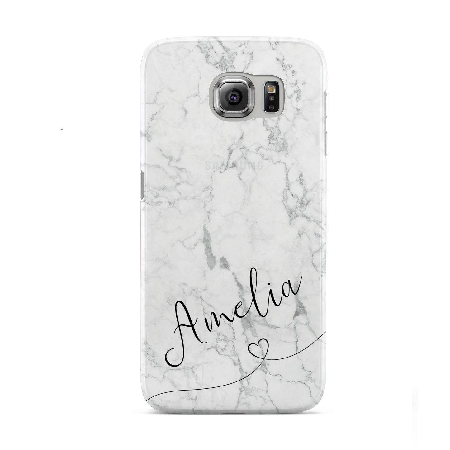 Marble with Custom Name Samsung Galaxy S6 Case