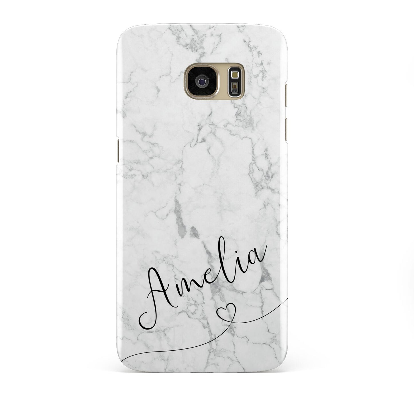 Marble with Custom Name Samsung Galaxy S7 Edge Case