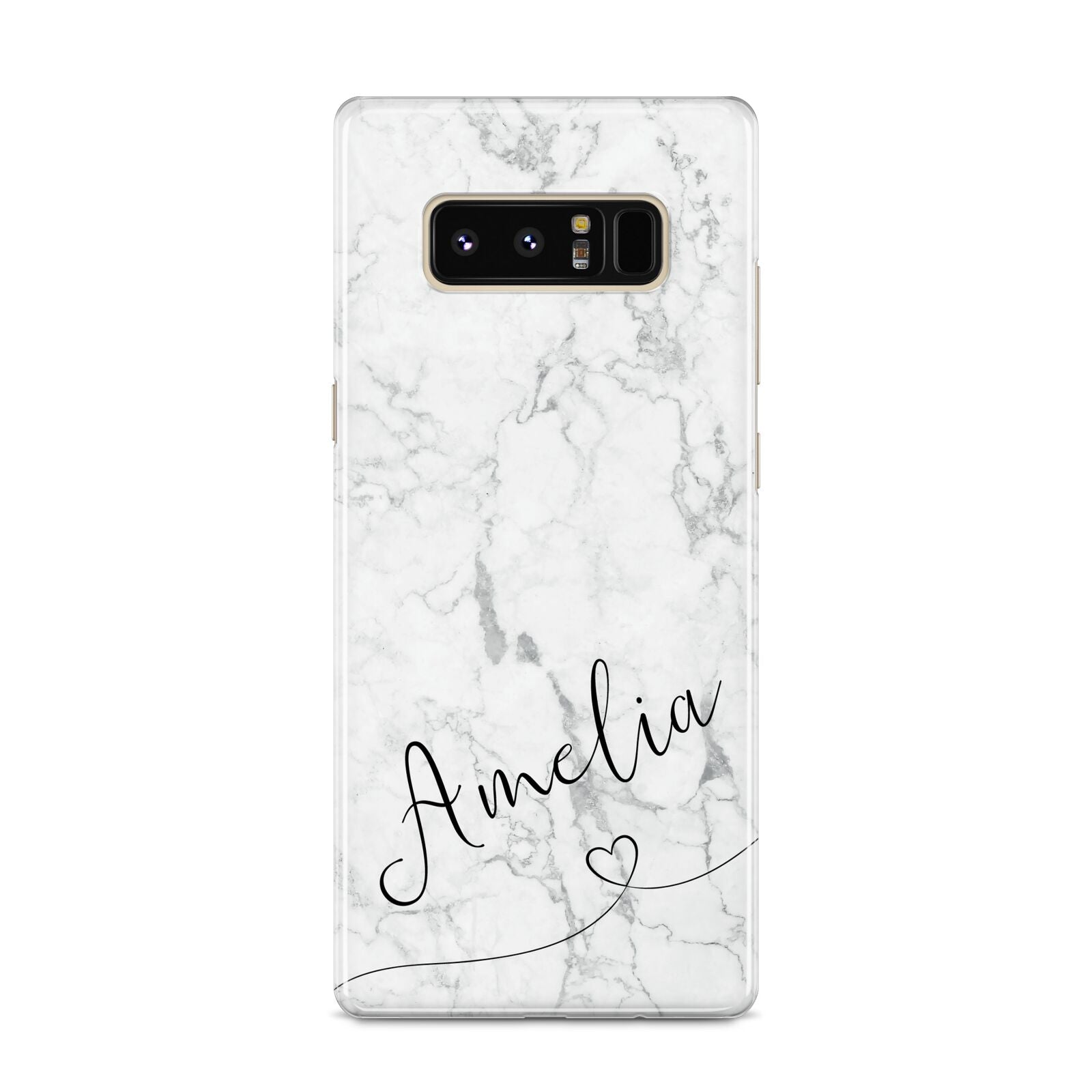 Marble with Custom Name Samsung Galaxy S8 Case