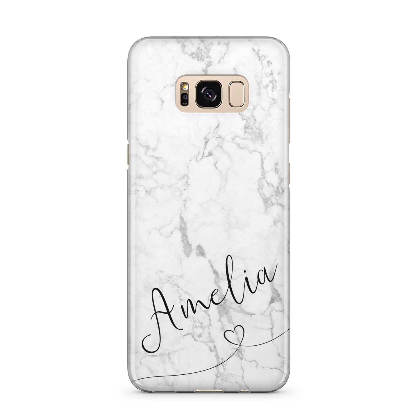 Marble with Custom Name Samsung Galaxy S8 Plus Case