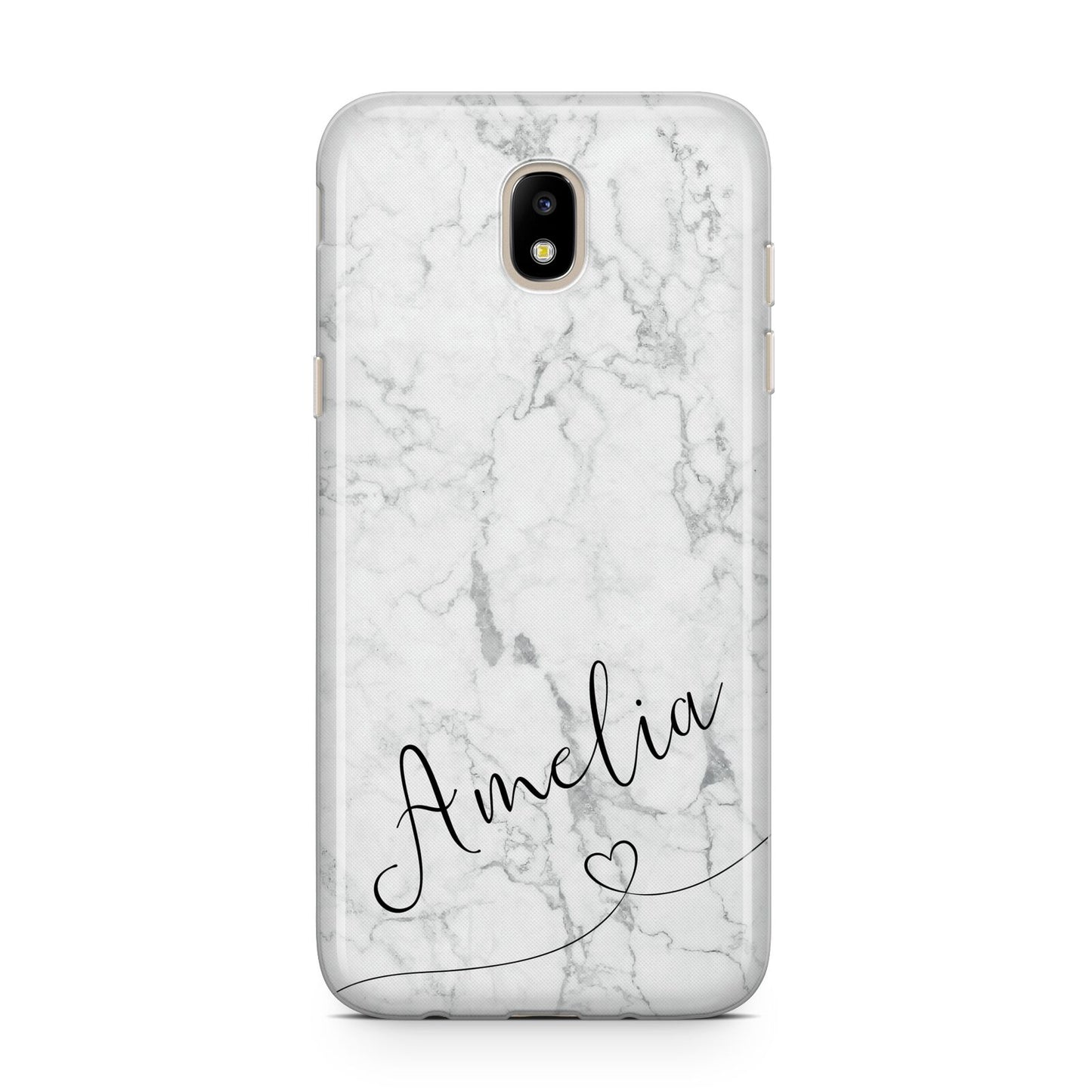 Marble with Custom Name Samsung J5 2017 Case