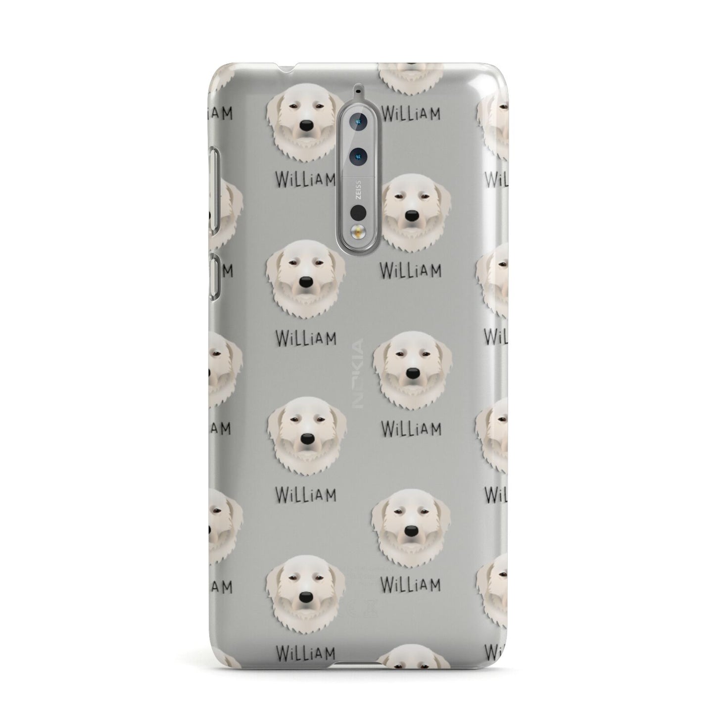 Maremma Sheepdog Icon with Name Nokia Case