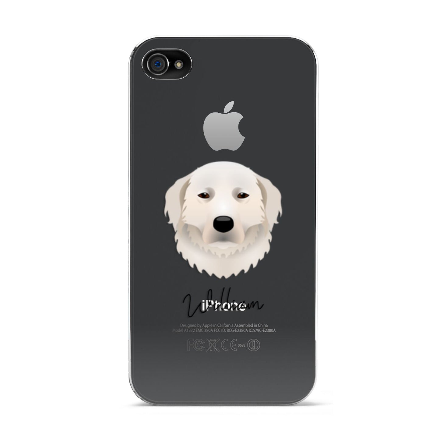 Maremma Sheepdog Personalised Apple iPhone 4s Case