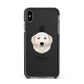 Maremma Sheepdog Personalised Apple iPhone Xs Max Impact Case Black Edge on Black Phone
