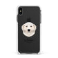 Maremma Sheepdog Personalised Apple iPhone Xs Max Impact Case White Edge on Black Phone
