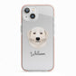 Maremma Sheepdog Personalised iPhone 13 TPU Impact Case with Pink Edges