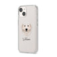 Maremma Sheepdog Personalised iPhone 14 Clear Tough Case Starlight Angled Image