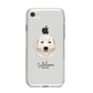 Maremma Sheepdog Personalised iPhone 8 Bumper Case on Silver iPhone