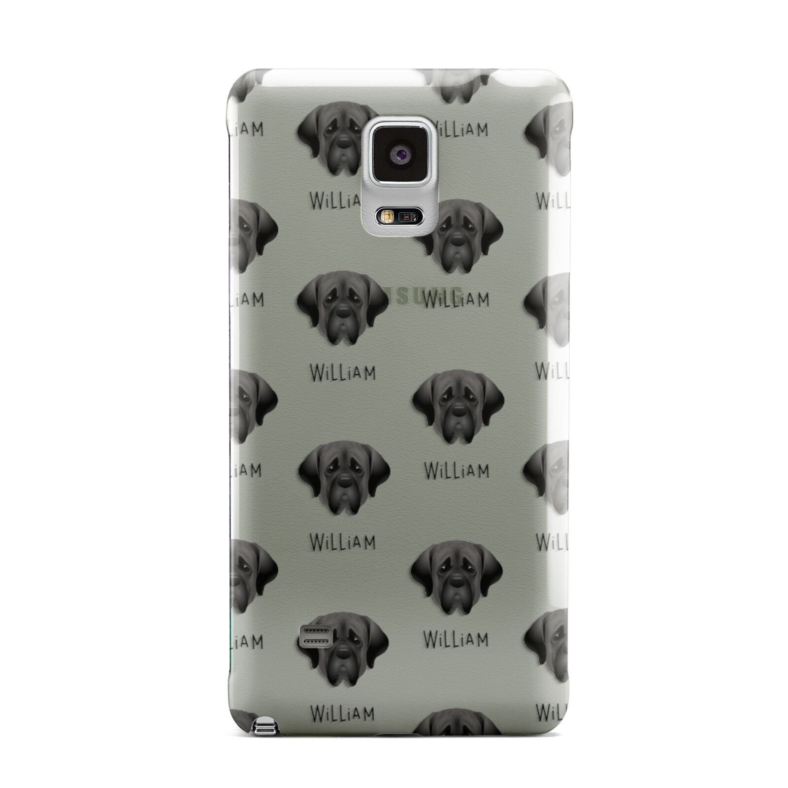 Mastiff Icon with Name Samsung Galaxy Note 4 Case