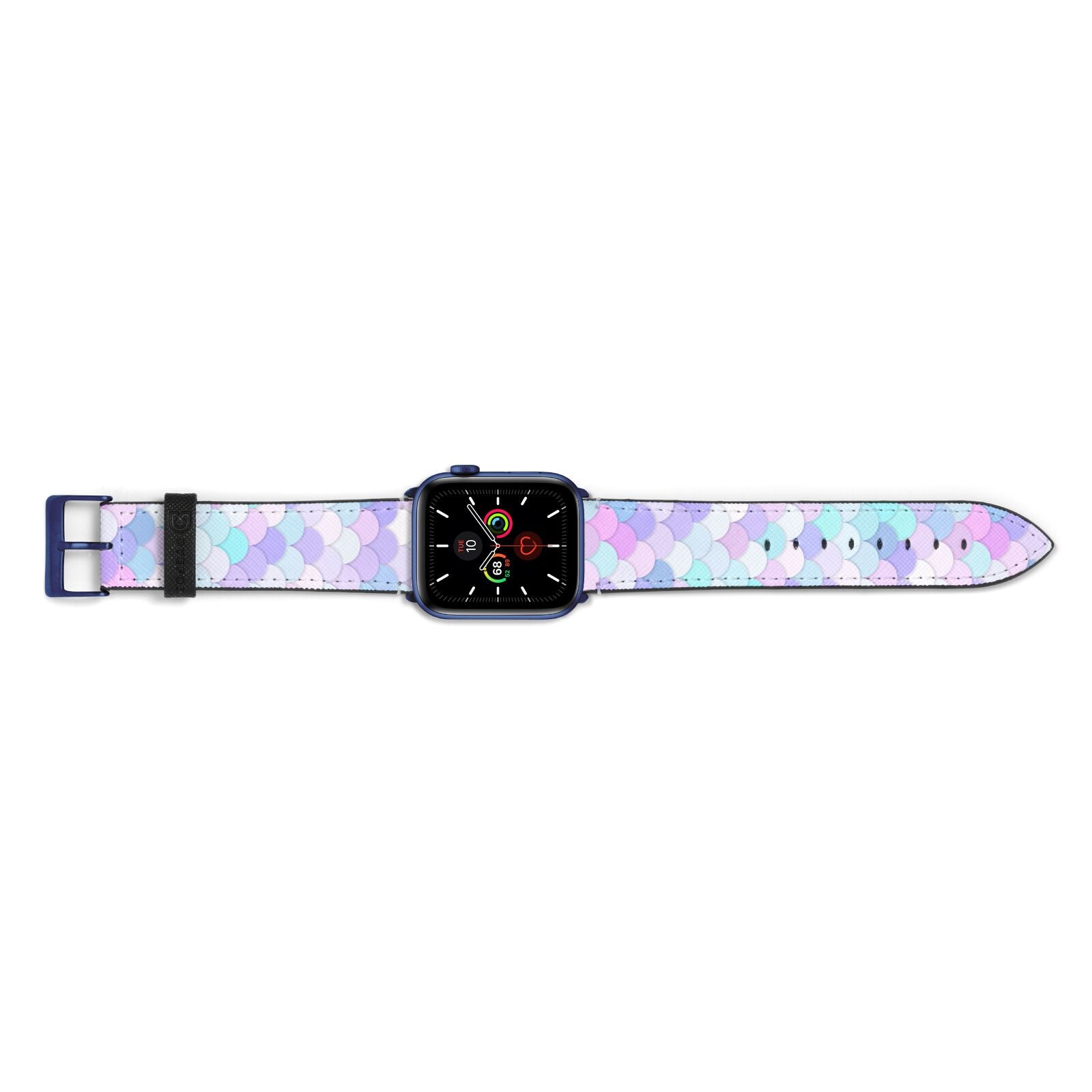 Mermaid Apple Watch Strap Landscape Image Blue Hardware