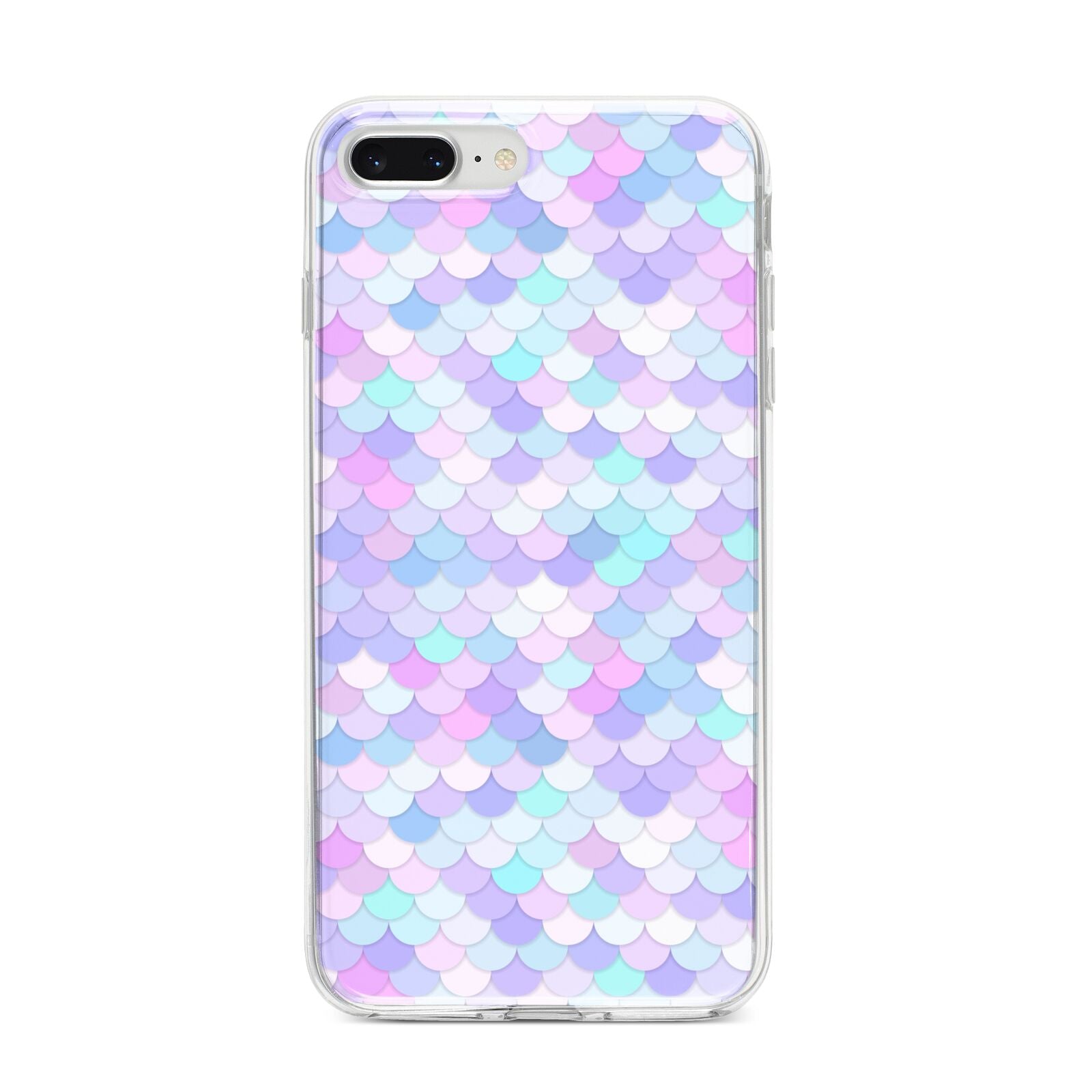 Mermaid iPhone 8 Plus Bumper Case on Silver iPhone