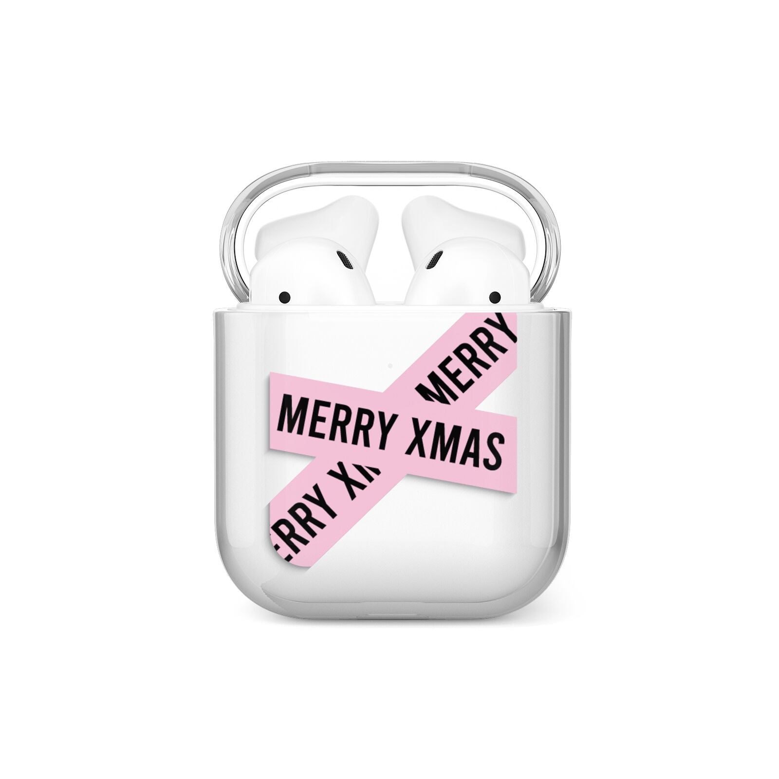 Merry Christmas Tape AirPods Case