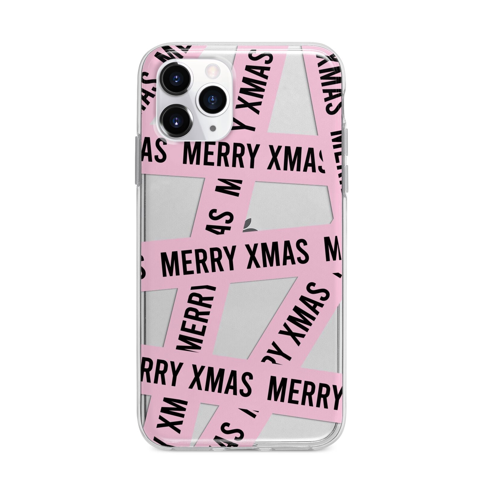 Merry Christmas Tape Apple iPhone 11 Pro in Silver with Bumper Case