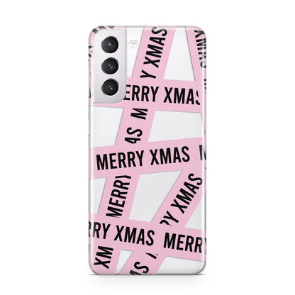 Merry Christmas Tape Samsung S21 Case