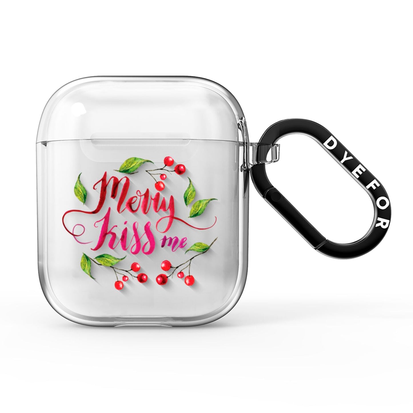 Merry kiss me AirPods Clear Case