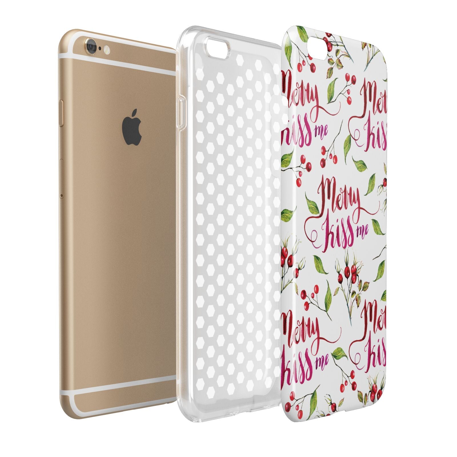 Merry kiss me Apple iPhone 6 Plus 3D Tough Case Expand Detail Image