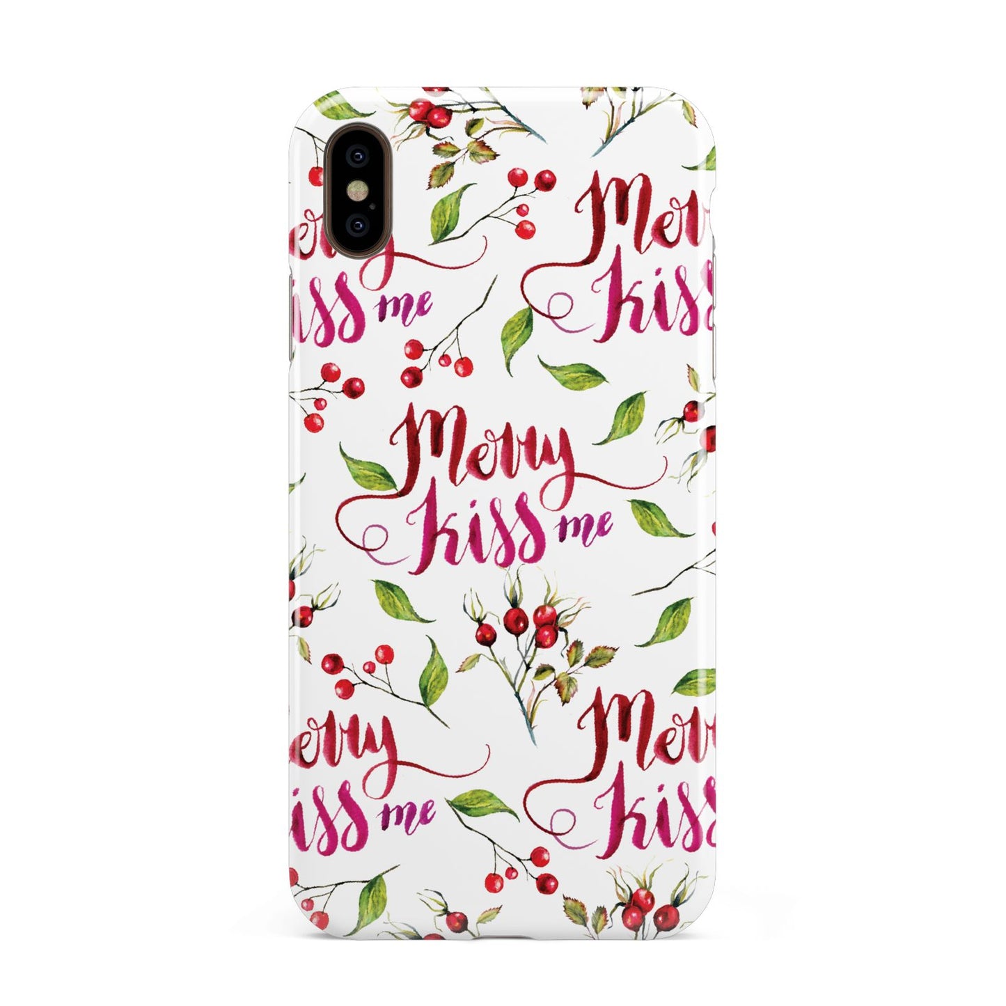 Merry kiss me Apple iPhone Xs Max 3D Tough Case