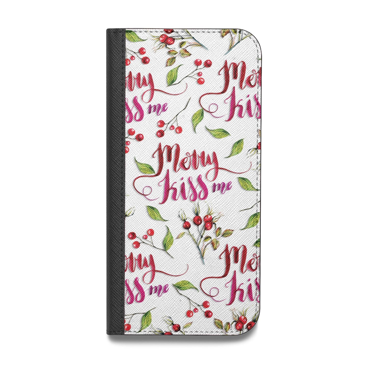 Merry kiss me Vegan Leather Flip Samsung Case