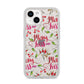 Merry kiss me iPhone 14 Glitter Tough Case Starlight