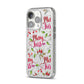 Merry kiss me iPhone 14 Pro Glitter Tough Case Silver Angled Image