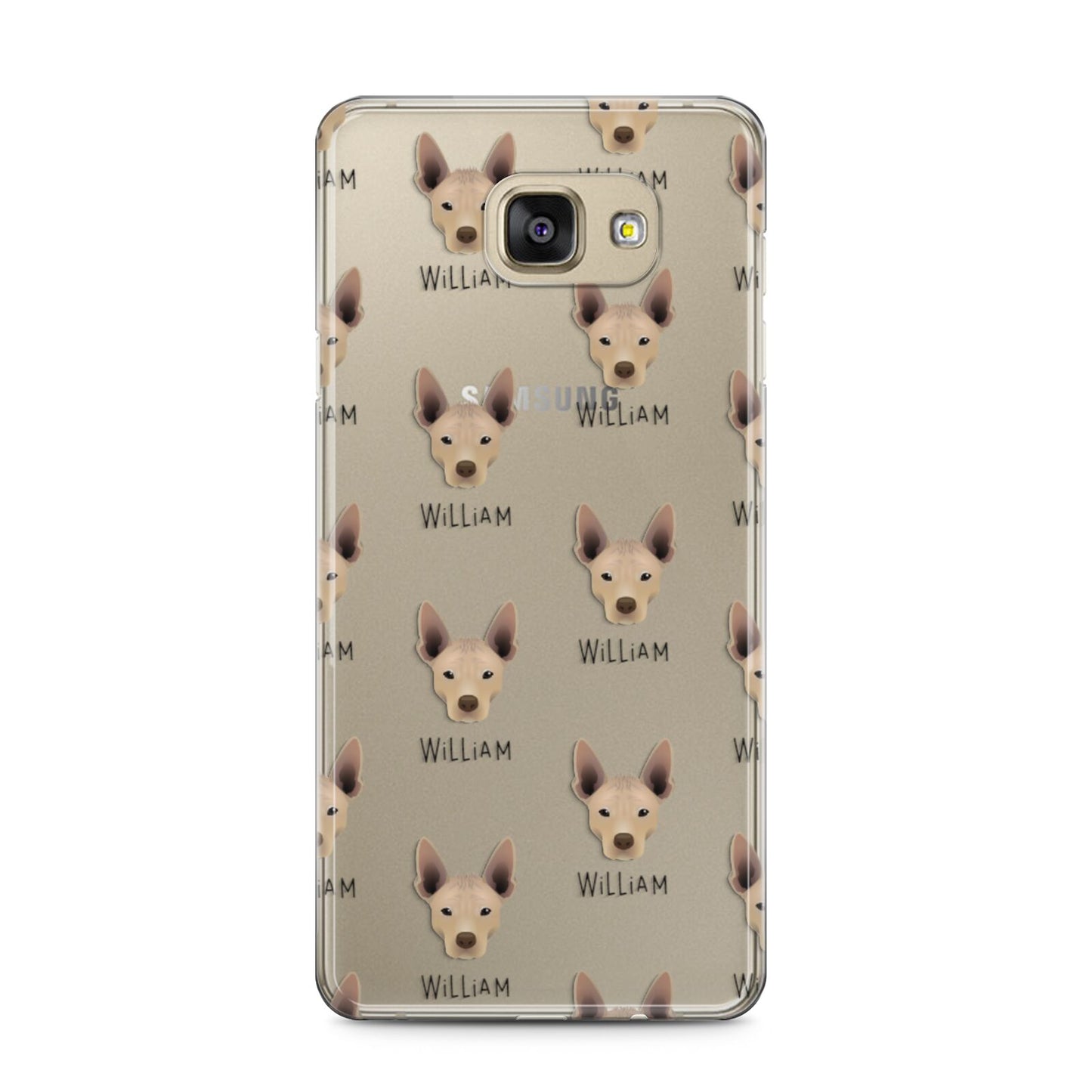 Mexican Hairless Icon with Name Samsung Galaxy A5 2016 Case on gold phone