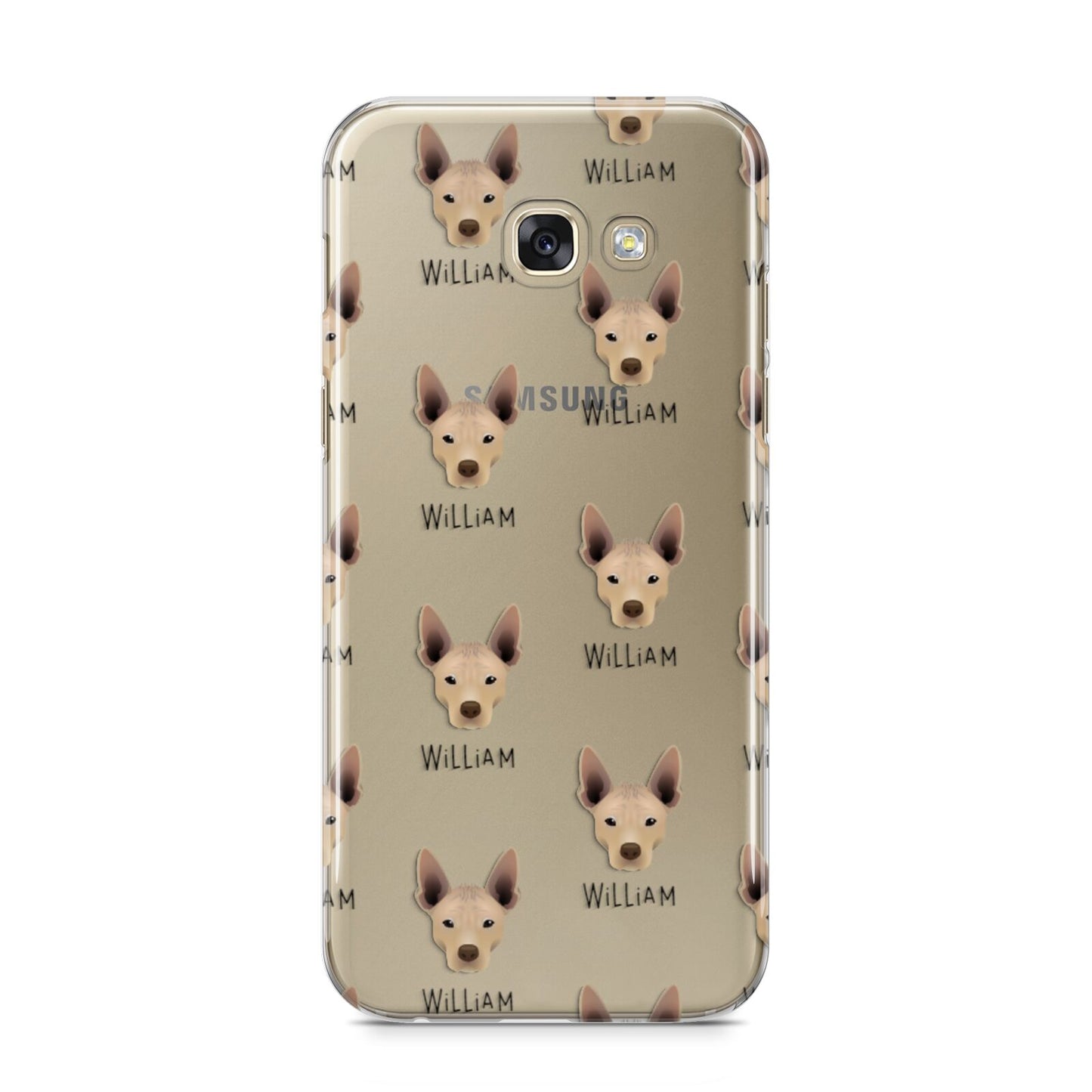 Mexican Hairless Icon with Name Samsung Galaxy A5 2017 Case on gold phone