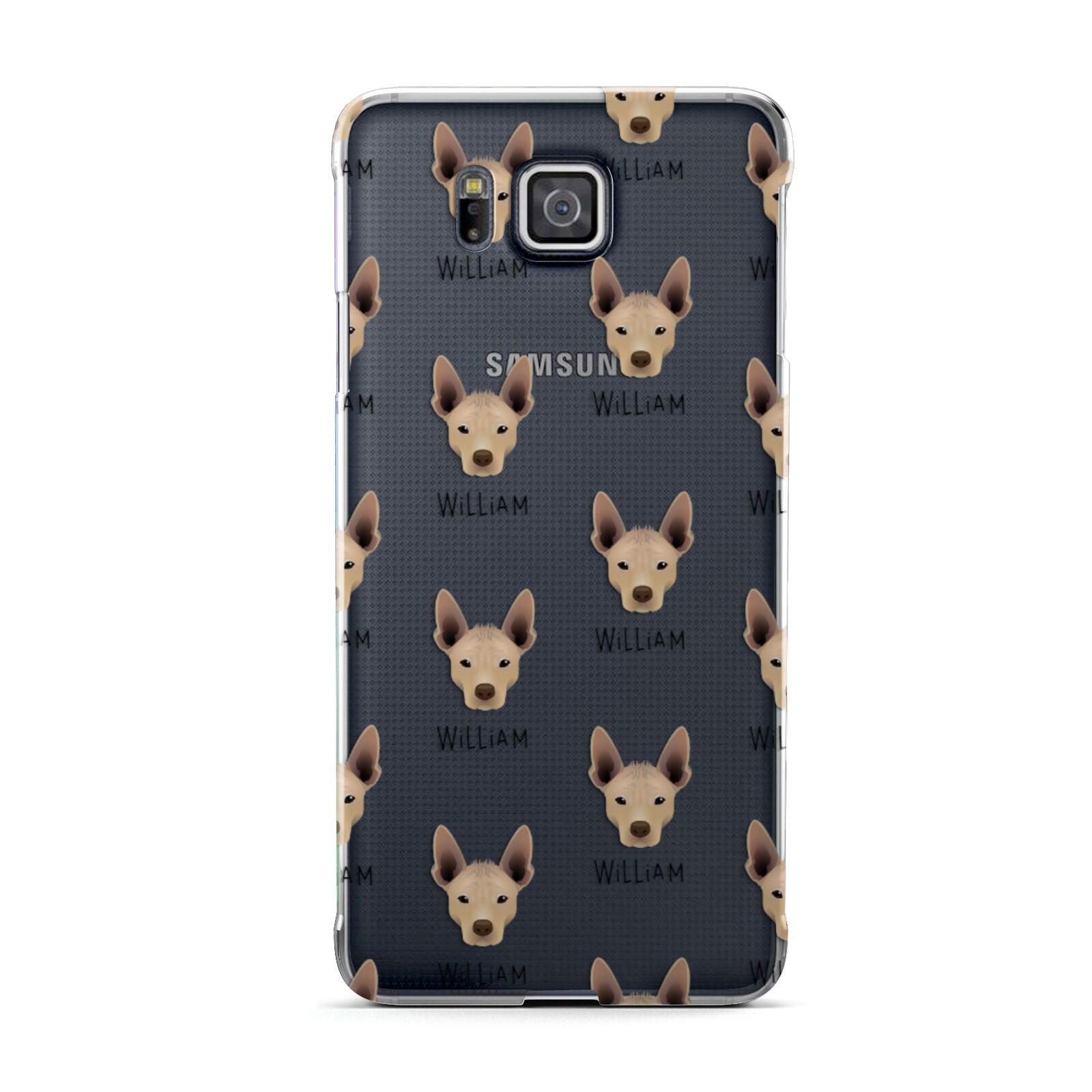 Mexican Hairless Icon with Name Samsung Galaxy Alpha Case