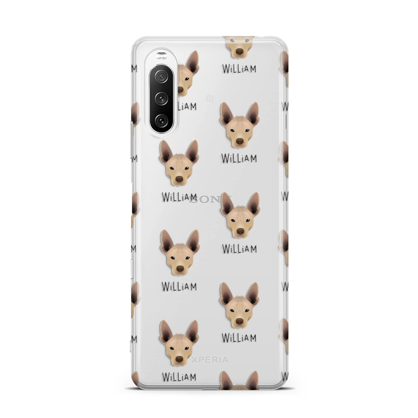 Mexican Hairless Icon with Name Sony Xperia 10 III Case