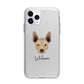 Mexican Hairless Personalised Apple iPhone 11 Pro Max in Silver with Bumper Case